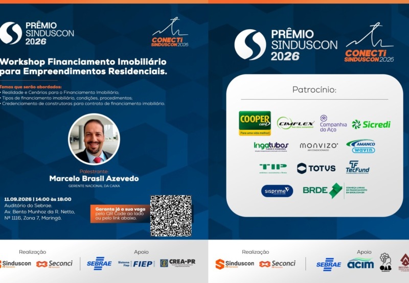 Sinduscon realiza workshop sobre financiamento imobiliário
