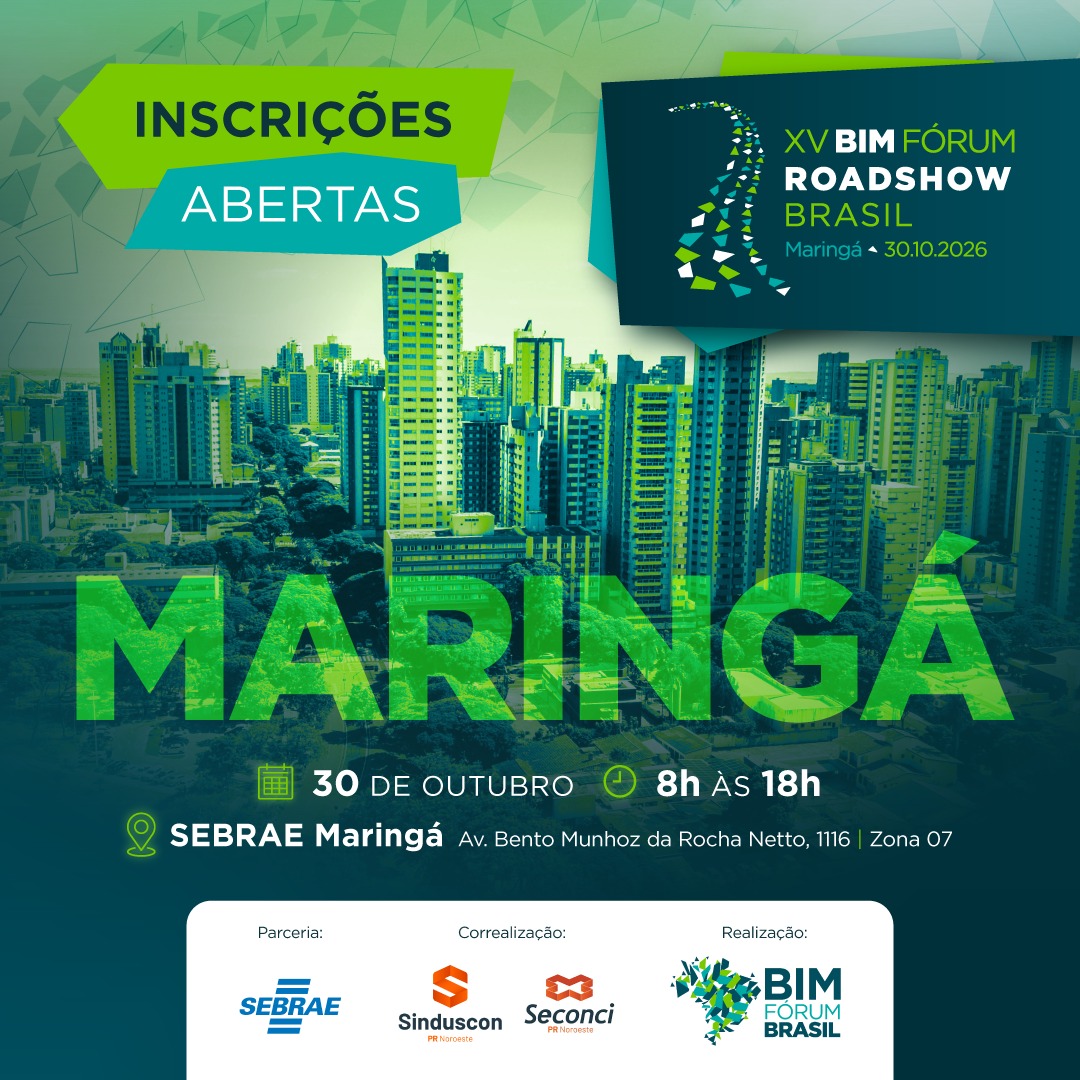 Fórum BIM Maringá, Road Show BIM Fórum Brasil e Conecti 2026