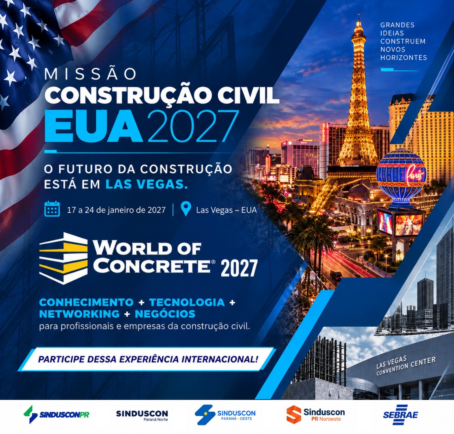 Missão Internacional – Construção Civil  Eua 2027